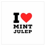 I love mint julep Square Satin Scarf (36  x 36 ) Front