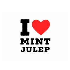 I Love Mint Julep Two Sides Premium Plush Fleece Blanket (extra Small) by ilovewhateva