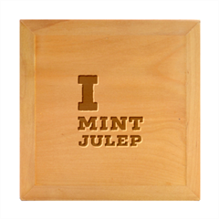 I Love Mint Julep Wood Photo Frame Cube