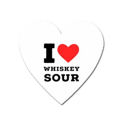 I Love Whiskey Sour Heart Magnet by ilovewhateva