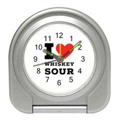 I Love Whiskey Sour Travel Alarm Clock by ilovewhateva