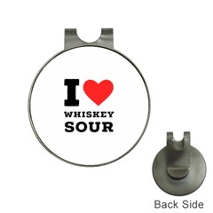 I Love Whiskey Sour Hat Clips With Golf Markers by ilovewhateva