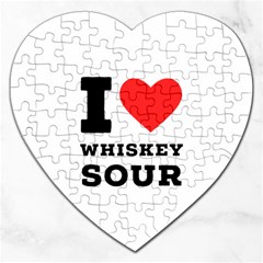 I Love Whiskey Sour Jigsaw Puzzle (heart) by ilovewhateva