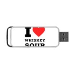 I love whiskey sour Portable USB Flash (Two Sides) Back