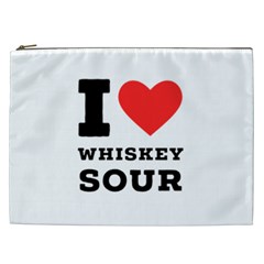 I Love Whiskey Sour Cosmetic Bag (xxl) by ilovewhateva