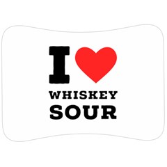 I Love Whiskey Sour Velour Seat Head Rest Cushion by ilovewhateva