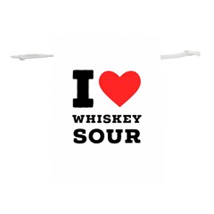 I Love Whiskey Sour Lightweight Drawstring Pouch (l) by ilovewhateva