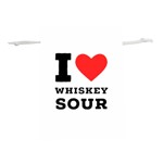 I love whiskey sour Lightweight Drawstring Pouch (L) Front