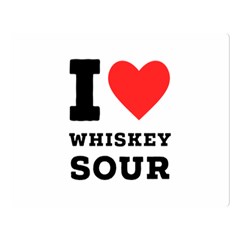 I Love Whiskey Sour Premium Plush Fleece Blanket (large) by ilovewhateva