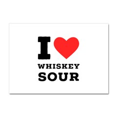 I Love Whiskey Sour Crystal Sticker (a4) by ilovewhateva