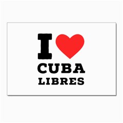 I Love Cuba Libres  Postcards 5  X 7  (pkg Of 10)