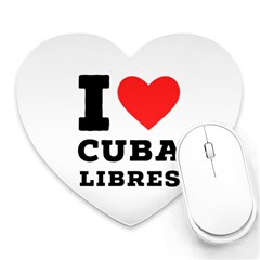 I love cuba libres  Heart Mousepad