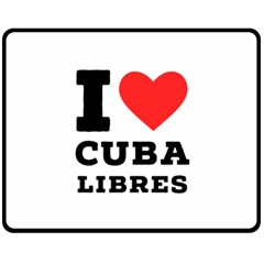 I love cuba libres  Two Sides Fleece Blanket (Medium)