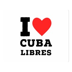 I Love Cuba Libres  Two Sides Premium Plush Fleece Blanket (large) by ilovewhateva