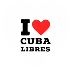 I Love Cuba Libres  Wooden Puzzle Heart by ilovewhateva