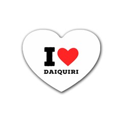 I Love Daiquiri Rubber Coaster (heart) by ilovewhateva