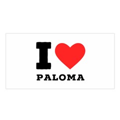 I Love Paloma Satin Shawl 45  X 80  by ilovewhateva