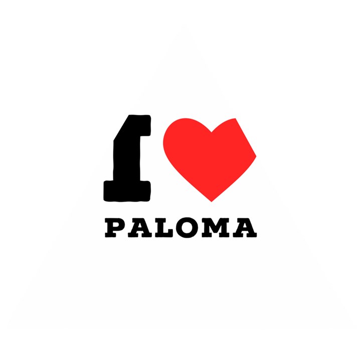 I love paloma Wooden Puzzle Triangle