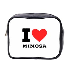 I Love Mimosa Mini Toiletries Bag (two Sides) by ilovewhateva