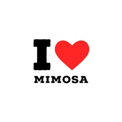 I Love Mimosa Play Mat (square) by ilovewhateva