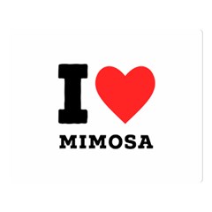 I Love Mimosa Two Sides Premium Plush Fleece Blanket (large) by ilovewhateva