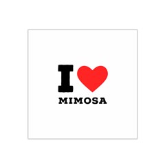 I Love Mimosa Satin Bandana Scarf 22  X 22  by ilovewhateva