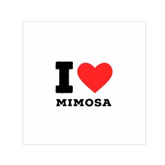 I Love Mimosa Square Satin Scarf (30  X 30 ) by ilovewhateva