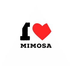 I Love Mimosa Wooden Puzzle Triangle by ilovewhateva