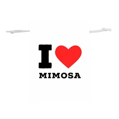 I Love Mimosa Lightweight Drawstring Pouch (m) by ilovewhateva