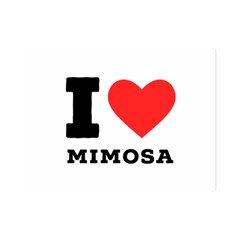 I Love Mimosa Premium Plush Fleece Blanket (mini) by ilovewhateva