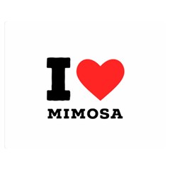 I Love Mimosa Premium Plush Fleece Blanket (medium) by ilovewhateva