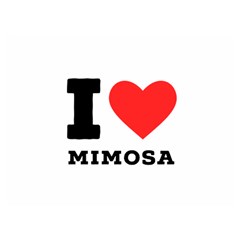 I Love Mimosa Premium Plush Fleece Blanket (extra Small) by ilovewhateva