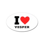 I love vesper Sticker Oval (10 pack) Front