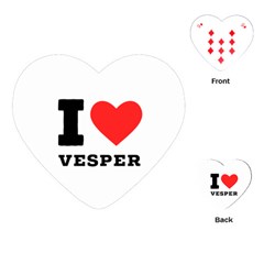 I Love Vesper Playing Cards Single Design (heart) by ilovewhateva