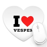 I love vesper Heart Mousepad Front