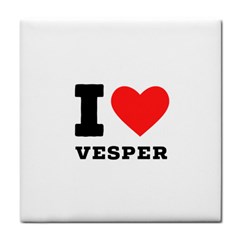 I Love Vesper Face Towel by ilovewhateva