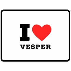 I Love Vesper Fleece Blanket (large) by ilovewhateva