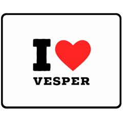 I Love Vesper Fleece Blanket (medium) by ilovewhateva