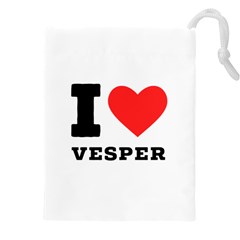 I Love Vesper Drawstring Pouch (5xl) by ilovewhateva