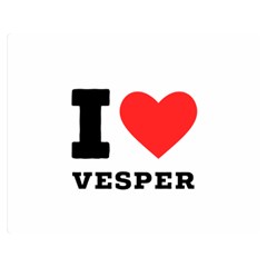 I Love Vesper Premium Plush Fleece Blanket (medium) by ilovewhateva