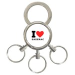 I love sazerac 3-Ring Key Chain Front