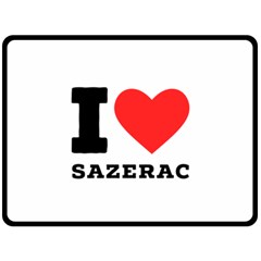 I Love Sazerac Fleece Blanket (large) by ilovewhateva