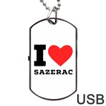 I love sazerac Dog Tag USB Flash (Two Sides) Front