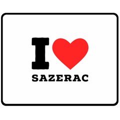 I Love Sazerac Two Sides Fleece Blanket (medium) by ilovewhateva