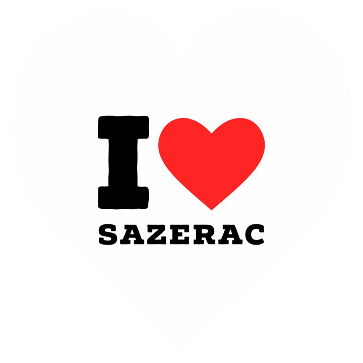 I love sazerac Wooden Puzzle Heart