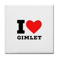 I Love Gimlet Tile Coaster by ilovewhateva