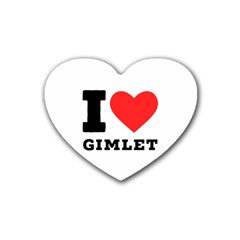 I Love Gimlet Rubber Coaster (heart) by ilovewhateva