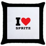 I love spritz Throw Pillow Case (Black) Front