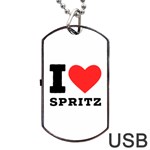 I love spritz Dog Tag USB Flash (One Side) Front