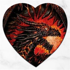 Dragon Jigsaw Puzzle (heart) by Salman4z